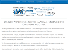 Tablet Screenshot of businesswomensconnection.com